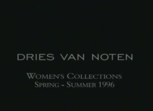 Показ женской коллекции Dries Van Noten весна-лето 1996