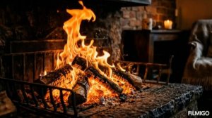 камин ,5-ти часовое видео