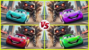 МЕГА АВТОБУС-ПОЖИРАТЕЛЬ И МАШИНКИ: Веселый Музыкальный Баттл — Мультик 🚌💨