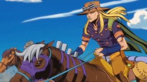 Невероятные приключения ДжоДжо: Гонка „Стальной шар“ 1 серия