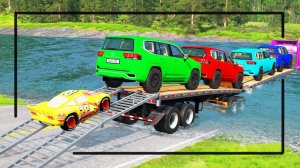 Мультики для детей. Яркие машинки против лежачих полицейских. Смотреть мультики для малышей.