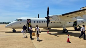 Dash 8-300 а/к Safarilink | Рейс Найроби Вилсон – Кисуму | Озеро Виктория, Данга-Бич