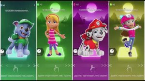 Рокки против Кейти, Маршалла и Эверест — Щенячий Патруль в Битве Тайлс Хоп