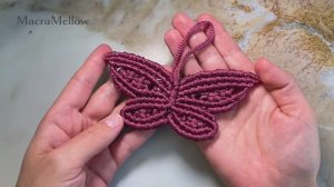 Бабочка 🦋 из шнура своими руками, макраме мастер-класс