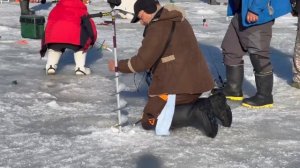 Поимка форели на поставушку.