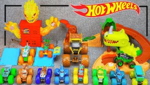 Мультики для детей. Игровая площадка с динозаврами Hot Wheels 🤯🔥 Смотреть мультики для малышей.