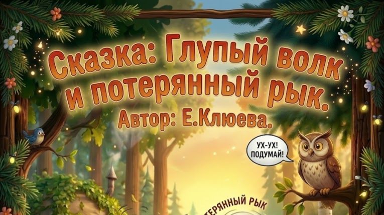 Волк и потерянный рык. Сказка Е.Клюева