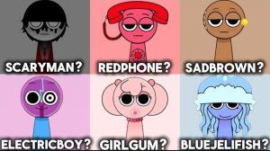 Угадай Sprunki персонажа Красный + Телефон = Теле Смотри ответ!