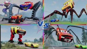 МАШИНКИ-МОНСТРЫ ПРОТИВ ГИГАНТСКОГО ПАУКА: Битва Супергероев — Веселый Музыкальный Мультик 🏎️🕷️