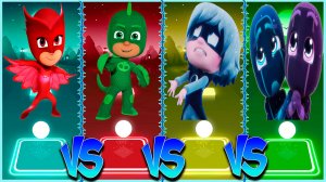 Герои в масках ⚡️ Coffin Dance в Tiles Hop lvl 23 - Мультик PJ Masks