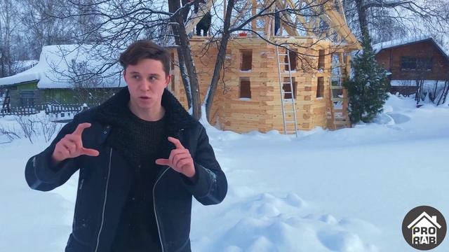 Строительство дачного дома 6х4 из бруса с эркером от компании ДСК ПРОРАБ в Томске