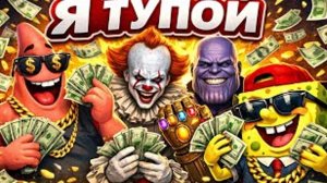 Патрик feat Танос, Пенивайз, Губка Боб - я тупой (Премьера клипа 2025)