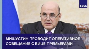 Мишустин проводит оперативное совещание с вице-премьерами