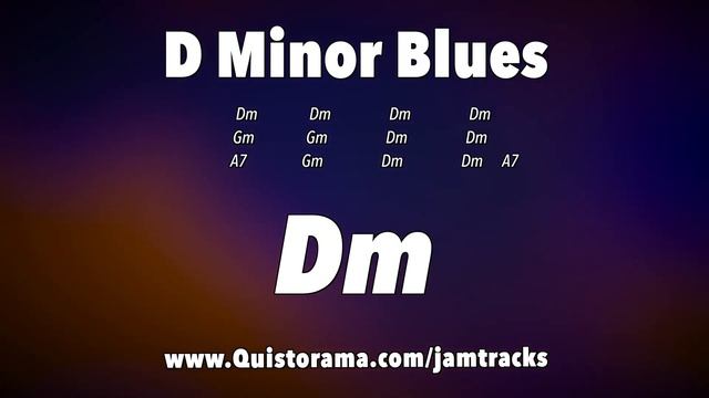 D Minor Blues Backing Track  Guitar Jam w. Stops