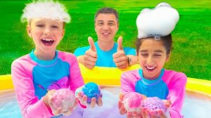 Папа устроил Насте и Еве день день да