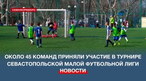 Около 45 команд приняли участие в турнире севастопольской Малой футбольной лиги