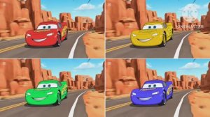 МОЛНИЯ МАКВИН И ЕГО ЯРКИЕ ДРУЗЬЯ: Веселые Танцы Машинок — Красочный Мультик 🏎️🌈