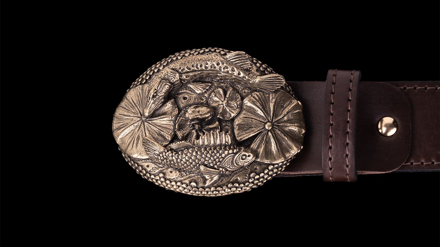 Ремень Рыбалка (Лаутнь, натуральная кожа)