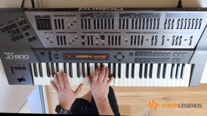 Roland JD-800 / Демонстрация синтезатора ( без болтовни )