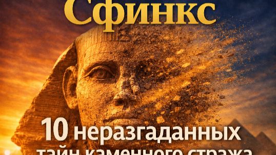 Великий Сфинкс Гизы: 10 неразгаданных тайн каменного стража