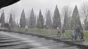 В парке Галицкого запустили фонтаны