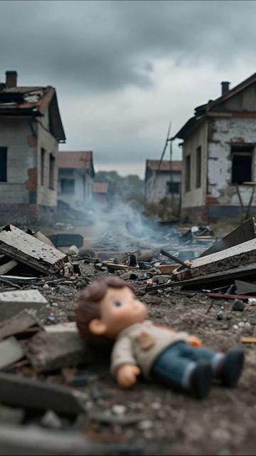 Потерянный мир: детские мечты на руках разрушений #разрушение #потеря #безнадежность