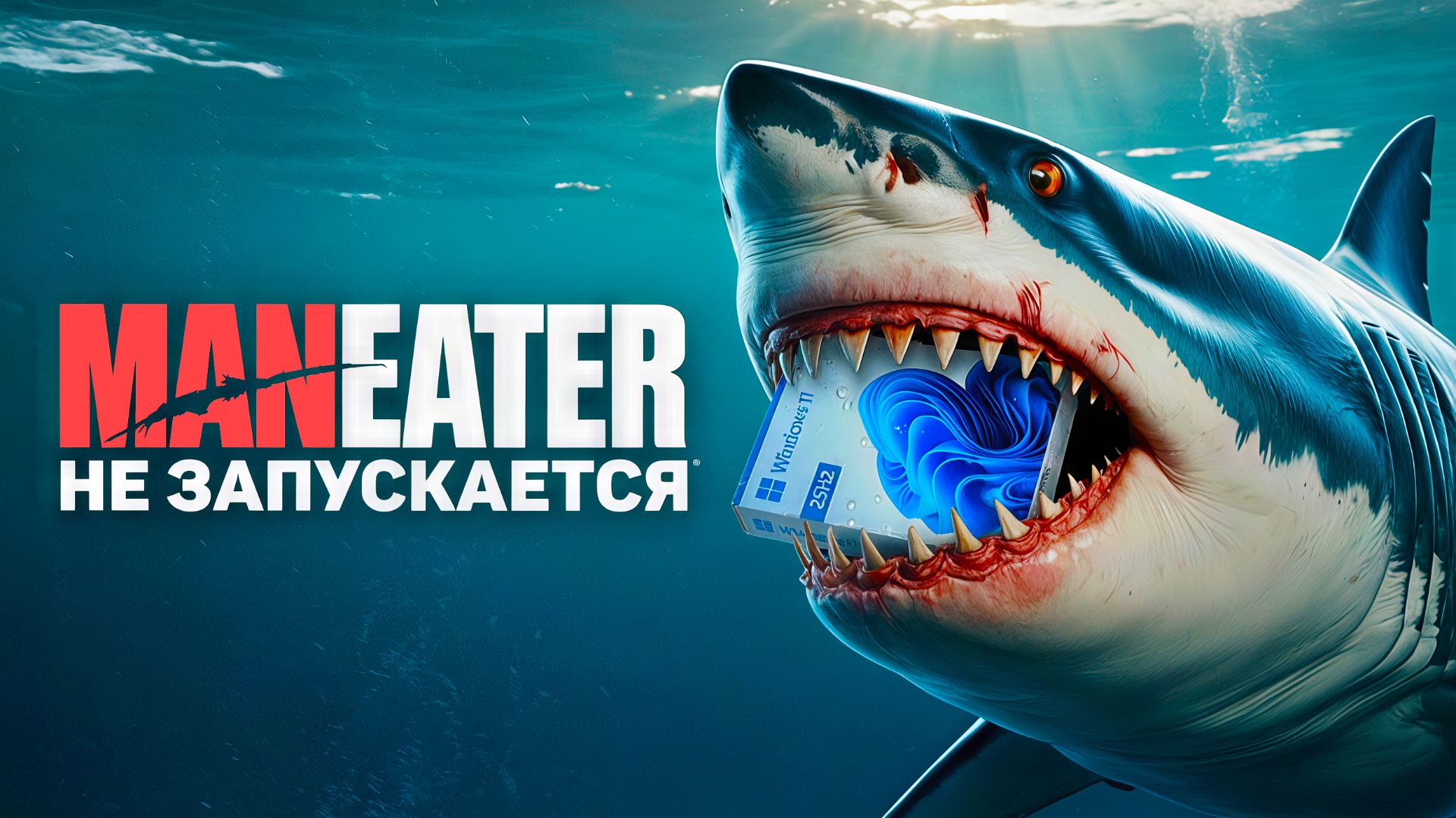 НЕ ЗАПУСКАЕТСЯ Maneater на Windows 11 24H2H2 | Fix for Maneater on Windows 11 24H2H2