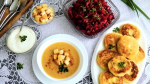 Постный обед из нескольких блюд