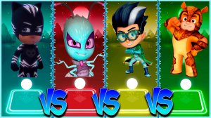 Герои в масках ⚡️ Coffin Dance в Tiles Hop lvl 25 - Мультик PJ Masks