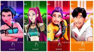 К-Поп Охотники на Демонов: Тайлс Хоп — Веселая Танцевальная Мелодия и Ритм Битва