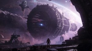 The Stellar Engine Frozen Ambition Around a Quasar's Dying Light 🌌 2 Hour Cosmic Megastructure Soun