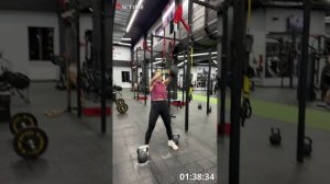 Жданова Елена , ТФ Зеленоград-1, член клуба, количество повторений 95 раз (1я попытка)