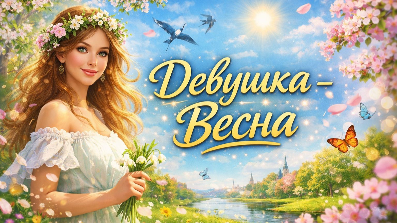 КЛАССНАЯ  ПЕСНЯ - ДЕВУШКА - ВЕСНА!