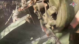 Боевая работа расчета САУ «Гиацинт-С» группировки «Центр»