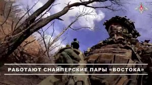 🎯 Снайперы 38-й мотострелковой бригады помогли нашим штурмовикам продвинуться вперед.