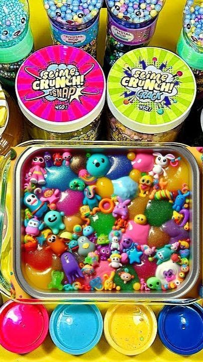 Слайм АСМР 💖 Распаковка слаймов 💖 Микс крутых слаймов