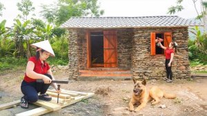 Установка деревянной двери своими руками для каменного дома. Серия 39. Хуан Ли