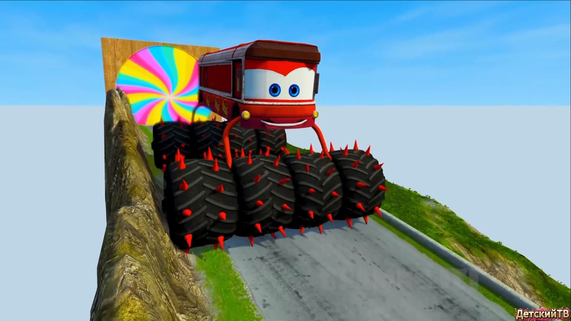 Большие и Маленькие Tesla Cybertruck vs Поезда! 🚆