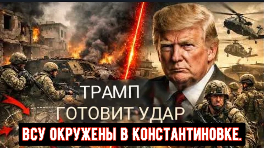 Трамп готовит операцию «Ормуз»: 2000 украинских военнослужащих окружены в Константиновке