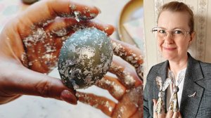 Трендовые пасхальные яйца: каркаде + серебряная поталь ✨ Как работать с поталью