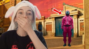 Кирилл стал охранником из игры в кальмара? Экстремальные прятки от охранника из игры в кальмара 😱!