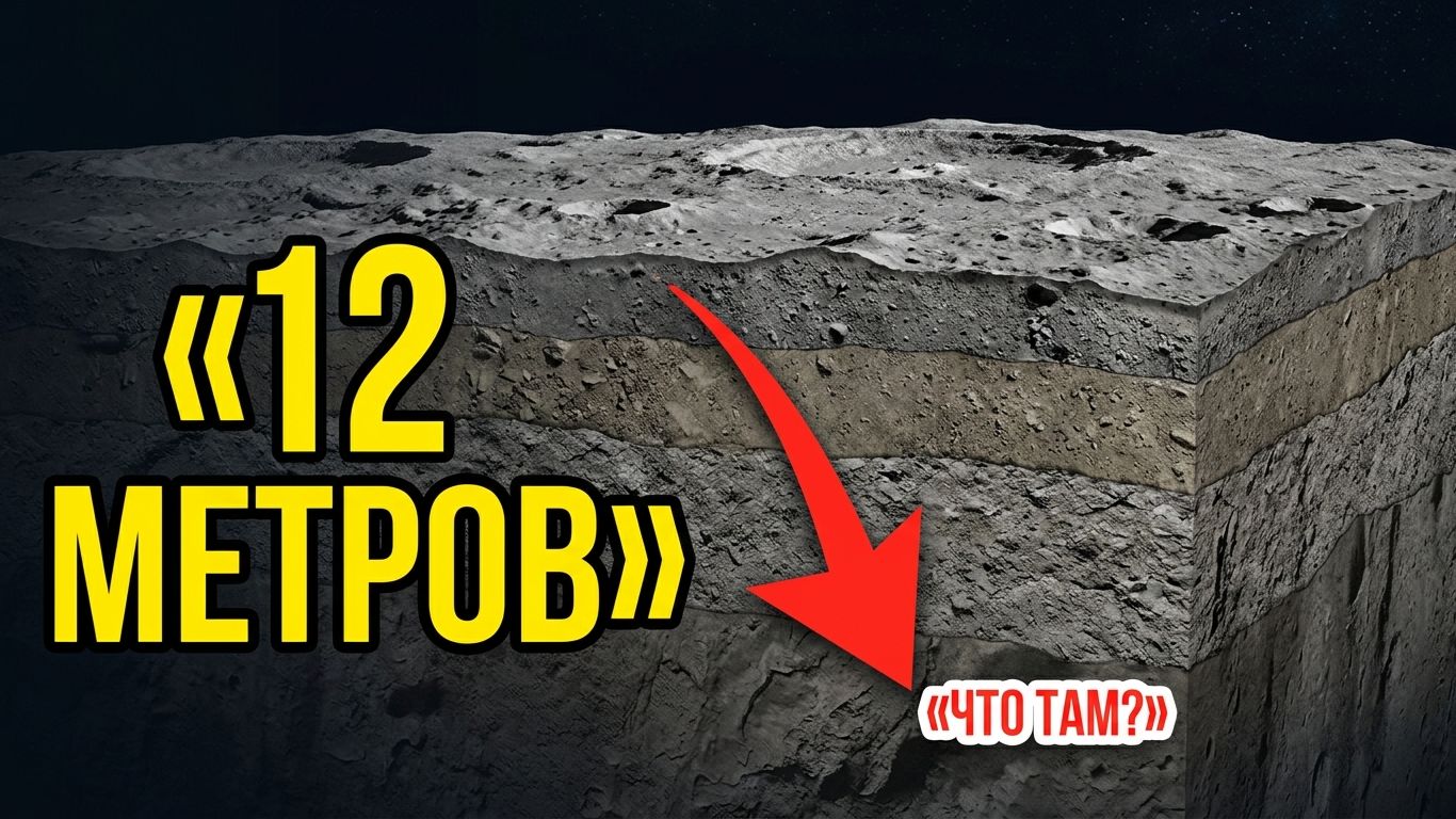 Георадар Юйту-2 нашёл слой на 12 метрах. Это НЕ реголит