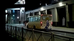 Стоянка автобусов у ОКея