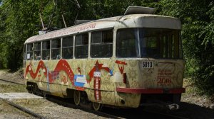 Трамваи, которым пол века на 13 маршруте Волгограда