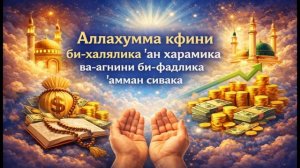 Дуа о погашении долга и быстром уделе (ризке) - 50 раз