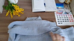 СП " Вязальный переполох, а скоро весна" с  Еленой Велиной. отчёт за март