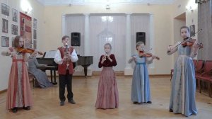 Ансамбль Канцона А.Хачатурян Мелодия И.Бах Деревенская кантата ДШИ 1  г.Томск