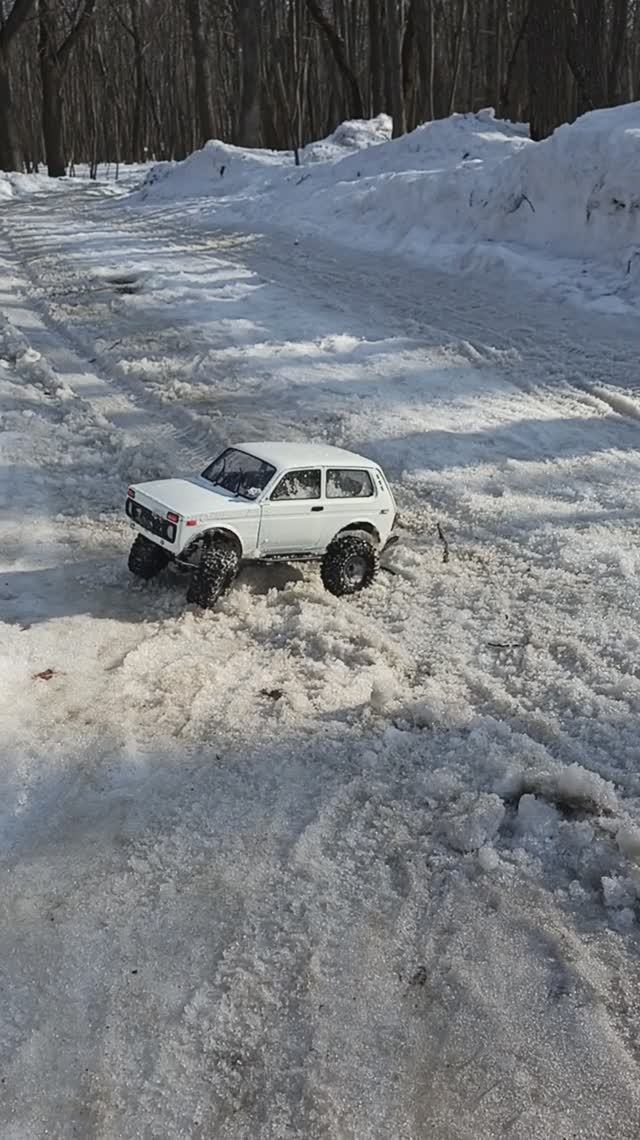 Пробуем крутить пятаки на RC Ниве #rc #rccar #4x4rc #scale #rclife #rcmodel #rcfun #niva