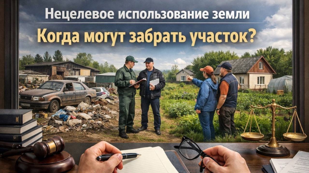❗️НЕЦЕЛЕВОЕ ИСПОЛЬЗОВАНИЕ ЗЕМЛИ. КОГДА МОГУТ ЗАБРАТЬ УЧАСТОК?