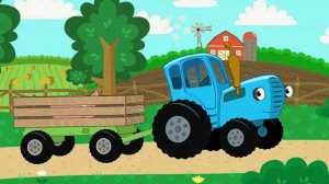 СИНИЙ ТРАКТОР - Все-все песенки для детей